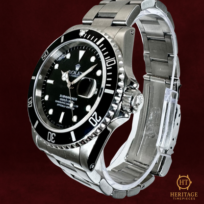 Rolex Submariner Date 'Black Dial' “Swiss Only” - Reference 16610 (c.1999)