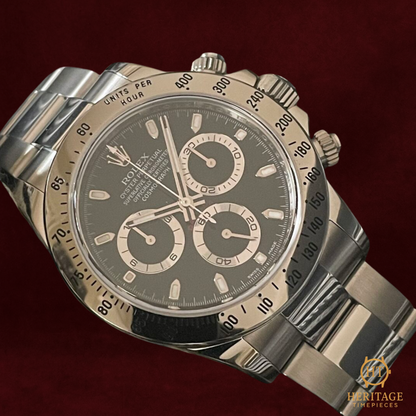 Rolex Cosmograph Daytona “Black Dial” – Reference 116520 (2015) TE