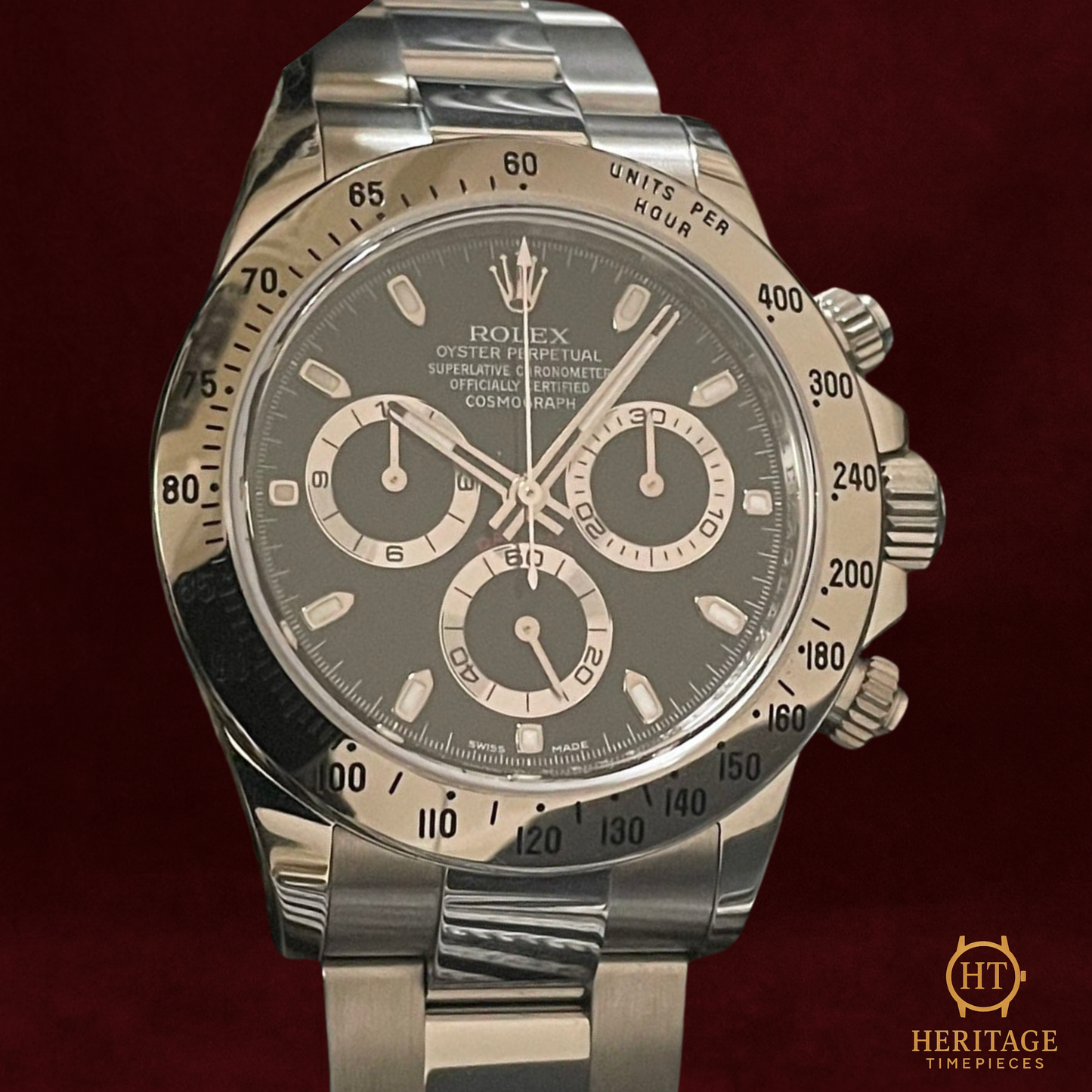 Rolex Cosmograph Daytona “Black Dial” – Reference 116520 (2015) TE
