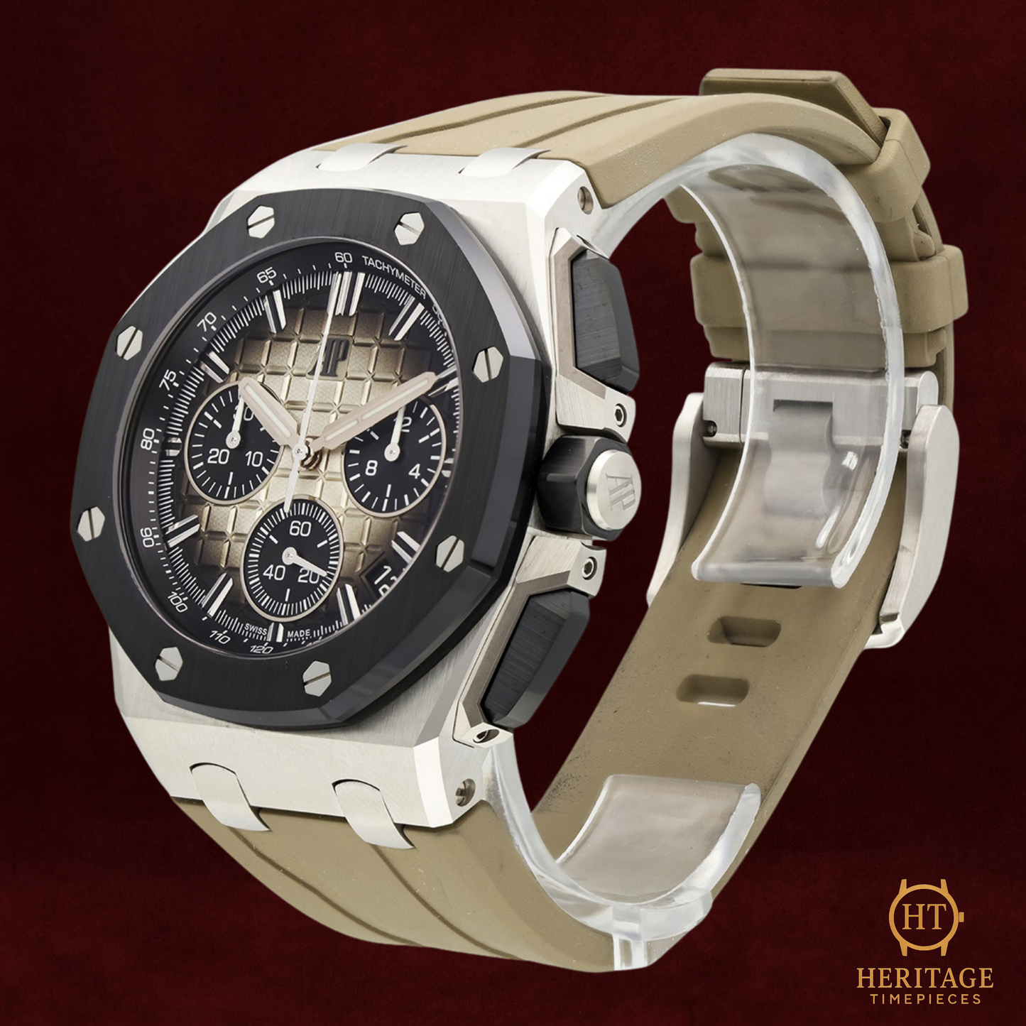 Audemars Piguet Royal Oak Offshore Chronograph ‘Steel Case – Brown Rubber Strap’ – Reference 26420SO.OO.A600CA.01