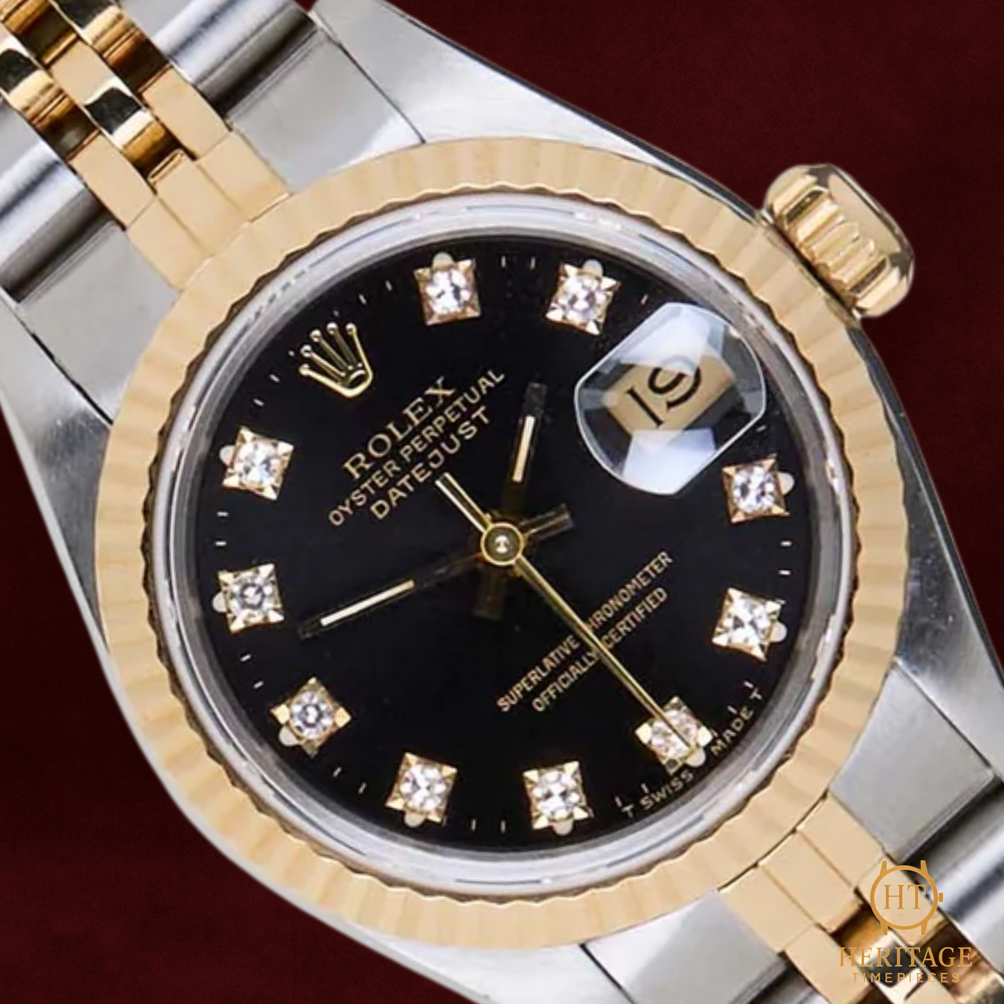 Rolex Datejust 26 'Black Diamond Dial Jubilee' - Reference 69173 (1990)