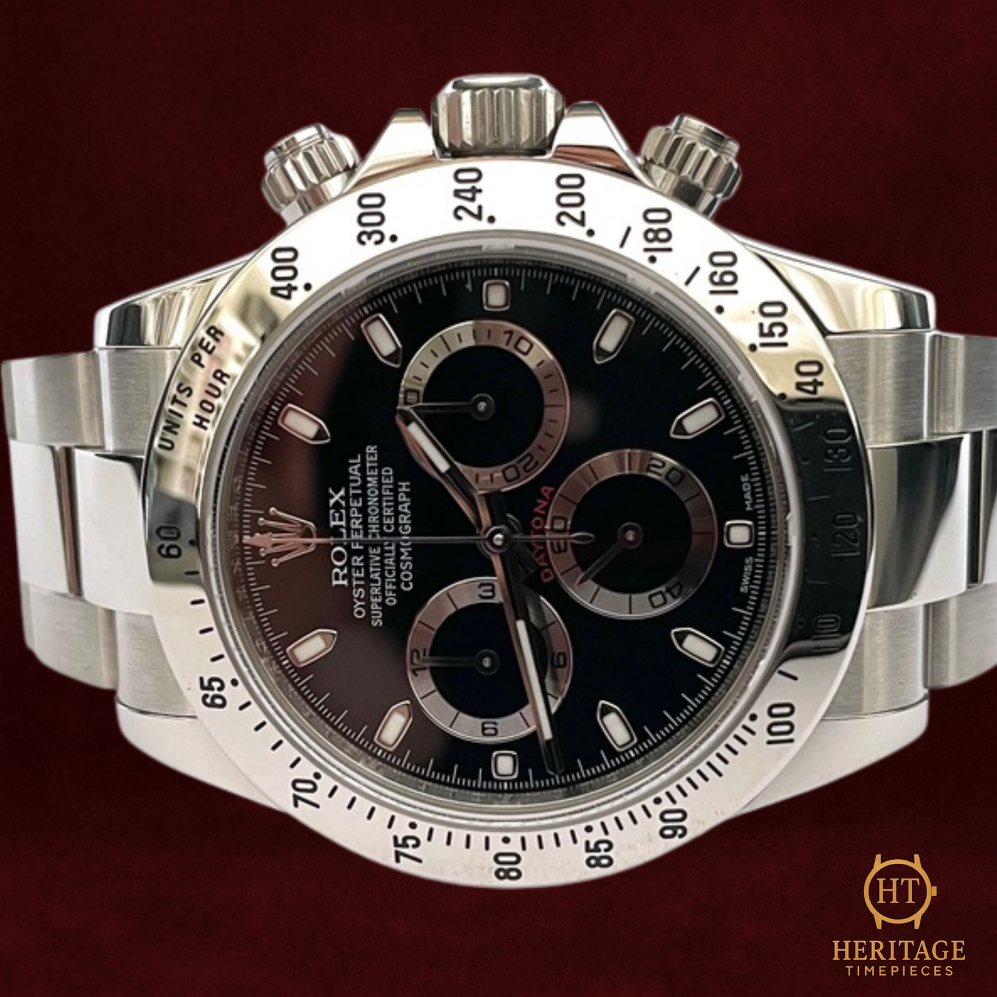 Rolex Cosmograph Daytona “Black Dial” – Reference 116520 (2015) TE