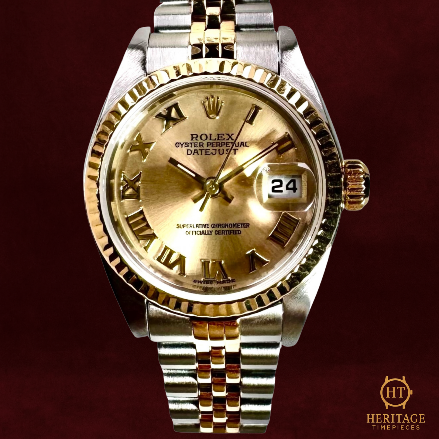 Rolex Lady-Datejust 26 ‘Champagne Roman Dial – Jubilee’ - Reference 79173 (2001)