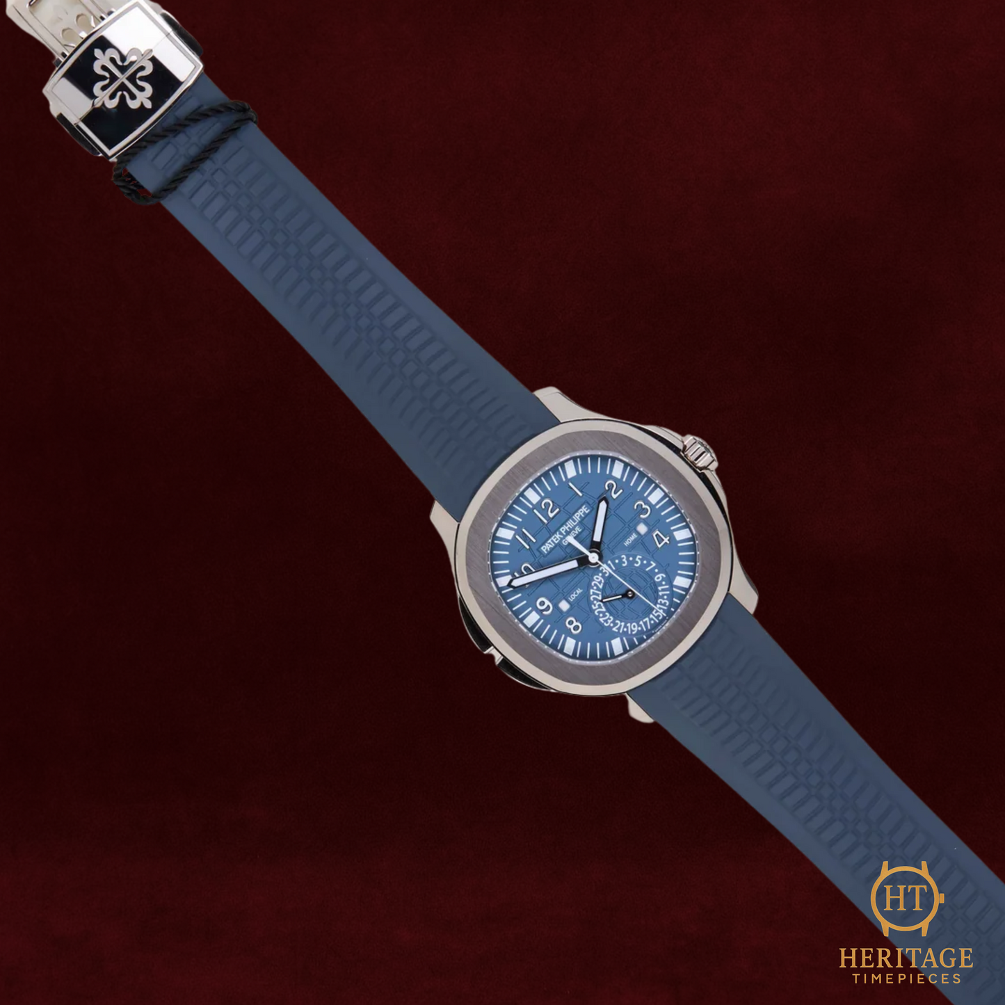 Patek Philippe Aquanaut Travel Time 'Blue Dial - White Gold' - Reference 5164G-001 (2024)
