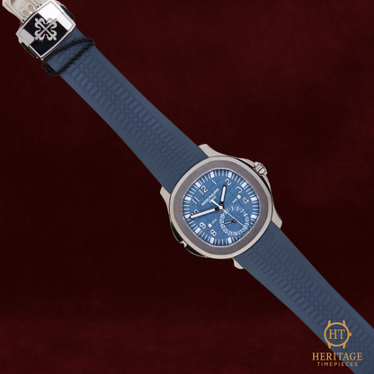 Patek Philippe Aquanaut Travel Time 'Blue Dial - White Gold' - Reference 5164G-001 (2024)