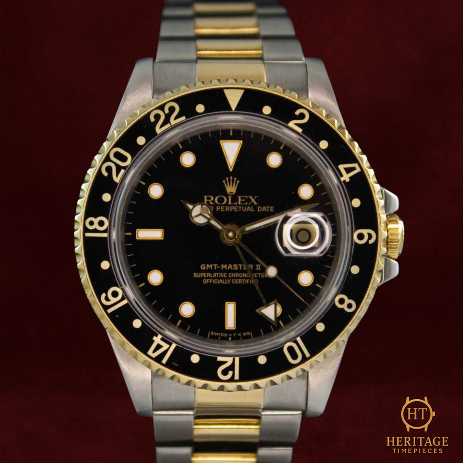 Rolex GMT-Master II ‘Steel & Yellow Gold – Black Dial’ – Reference 16713 (1991) RE