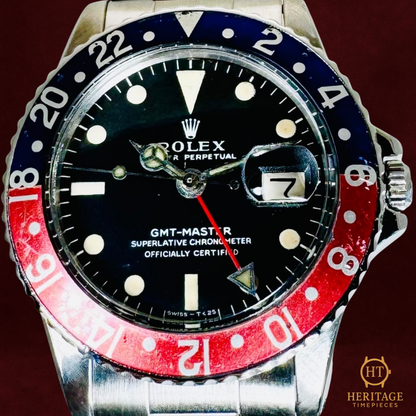 Rolex GMT-Master (Mark I “Long E” Pepsi Bezel) - Reference 1675 (c.1970s)