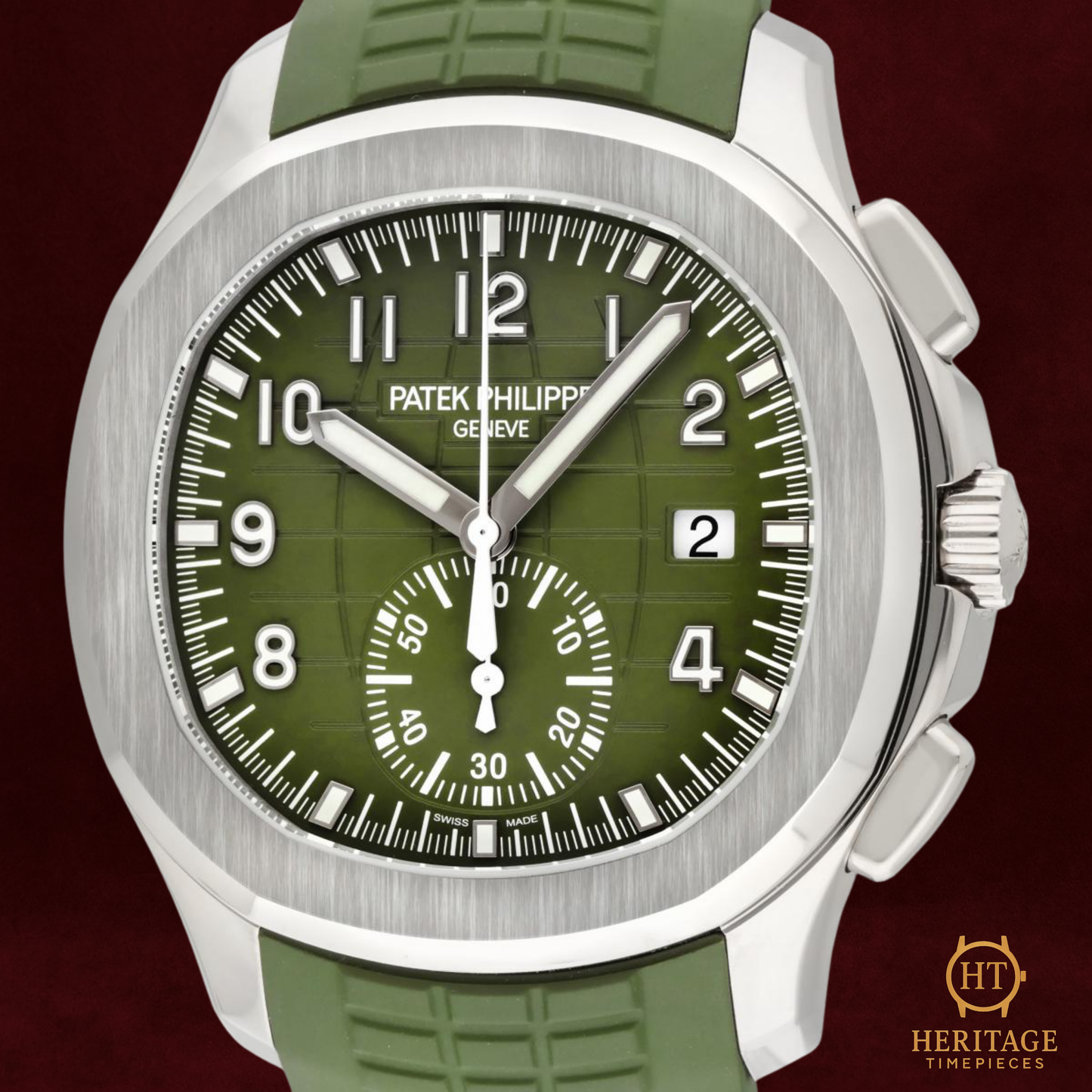 Patek Philippe Aquanaut Chronograph ’White Gold Khaki Green’ – Reference 5968G-010 (2021)