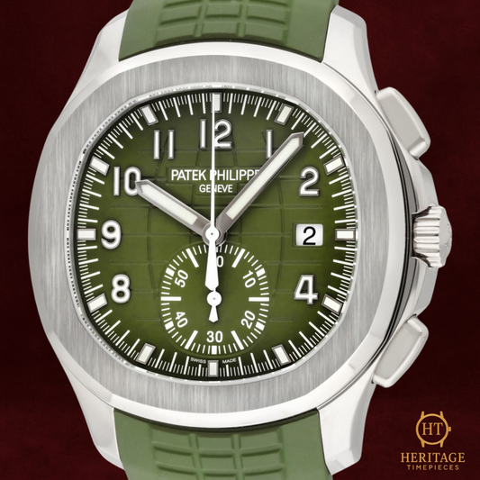 Patek Philippe Aquanaut Chronograph ’White Gold Khaki Green’ – Reference 5968G-010 (2021)