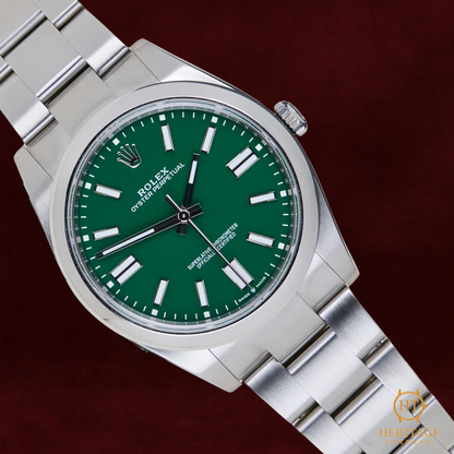 Rolex Oyster Perpetual 41 'Green Dial' - Reference 124300 (2025)