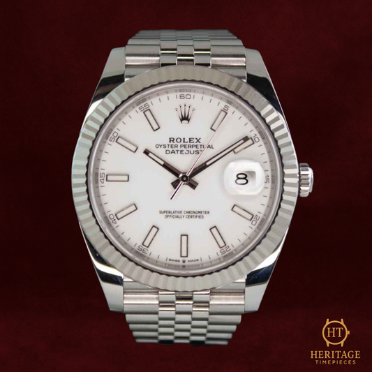 Rolex Datejust 41 ‘White Dial – Fluted Bezel’ – Reference 126334 (2022)