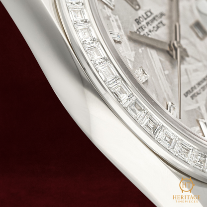 Rolex Day-Date 40 ‘Platinum – Meteorite Diamond Bezel’ – Reference 228396TBR (2023)