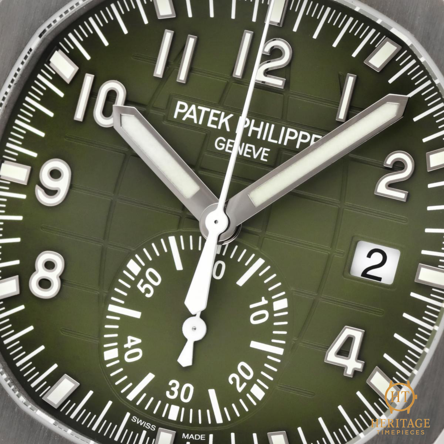 Patek Philippe Aquanaut Chronograph ’White Gold Khaki Green’ – Reference 5968G-010 (2021)