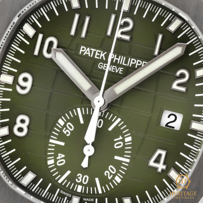 Patek Philippe Aquanaut Chronograph ’White Gold Khaki Green’ – Reference 5968G-010 (2021)