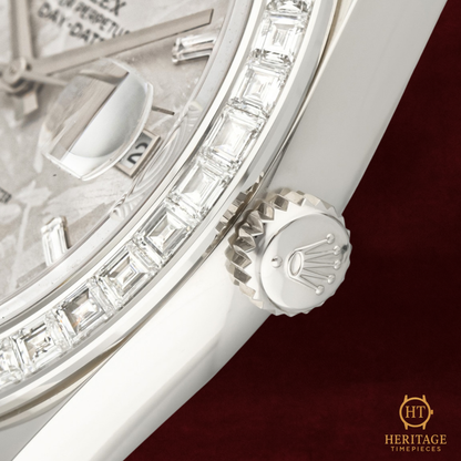 Rolex Day-Date 40 ‘Platinum – Meteorite Diamond Bezel’ – Reference 228396TBR (2023)