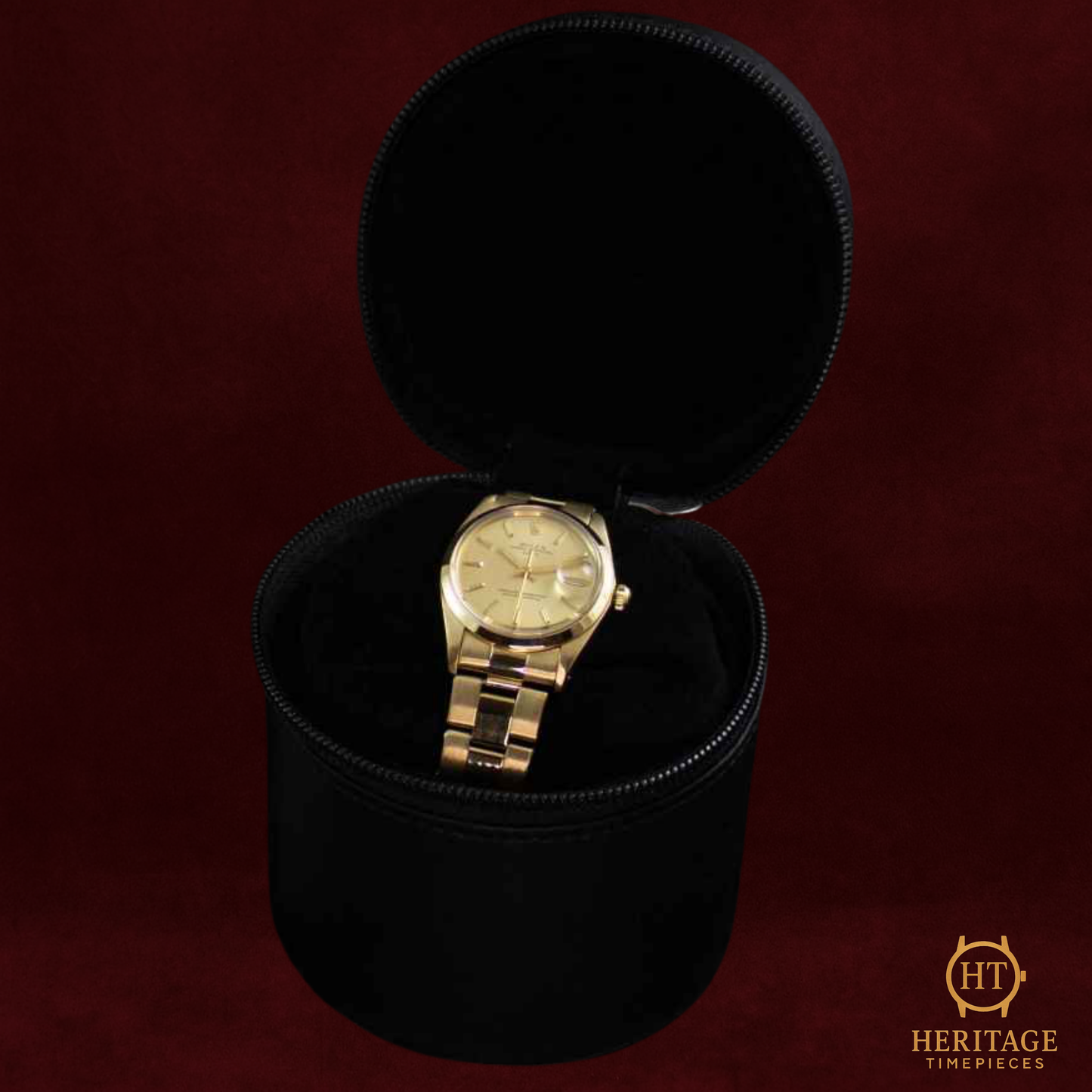 Rolex Date ’18K Yellow Gold Classic – Sunburst Dial’ – Reference 1500 (1977)