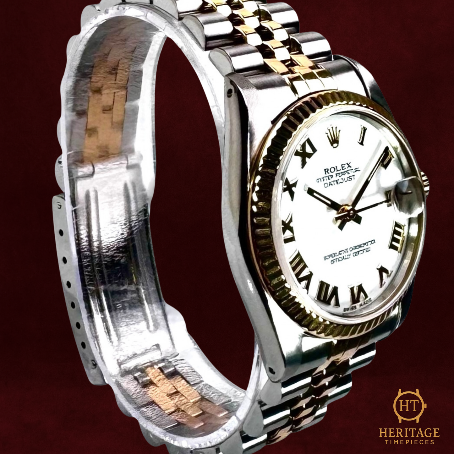 Rolex Datejust 'White Roman Dial – Custom' - Reference 68273 (c.1980s)