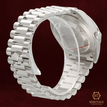 Rolex Day-Date 40 ‘Platinum – Meteorite Diamond Bezel’ – Reference 228396TBR (2023)