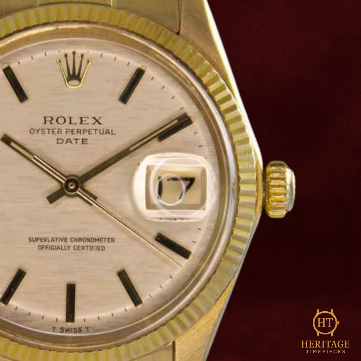Rolex Date ’Shantung Textured Gold Dial’ – Reference 1503 (1973)