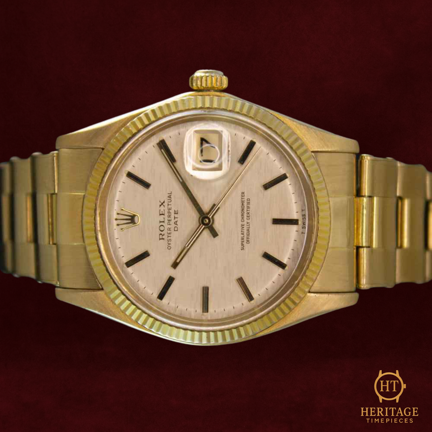 Rolex Date ’Shantung Textured Gold Dial’ – Reference 1503 (1973)