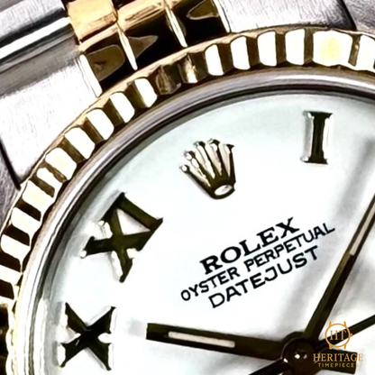 Rolex Datejust 'White Roman Dial – Custom' - Reference 68273 (c.1980s)