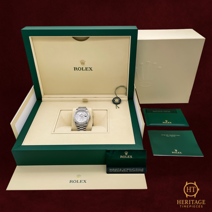 Rolex Day-Date 40 ‘Platinum – Meteorite Diamond Bezel’ – Reference 228396TBR (2023)