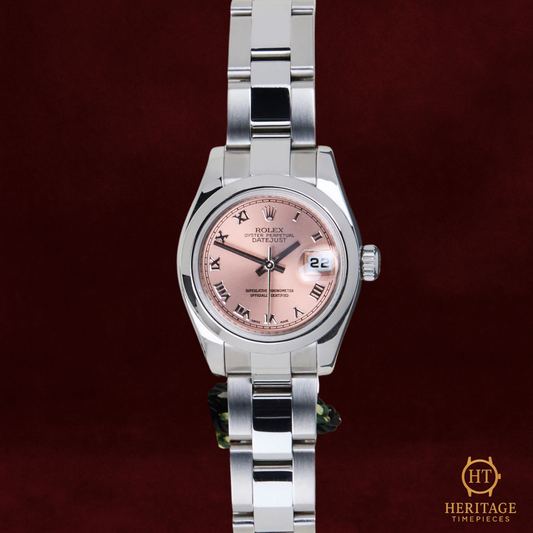 Rolex Datejust ’Pink Roman Sunray Dial – Ladies’ Oyster Classic’ – Reference 179160 (2006)