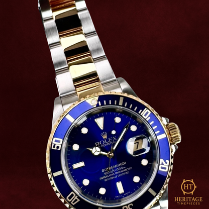 Rolex Submariner Date 'Blue Dial, Two-Tone “Bluesy”' - Reference 16613 (2000)