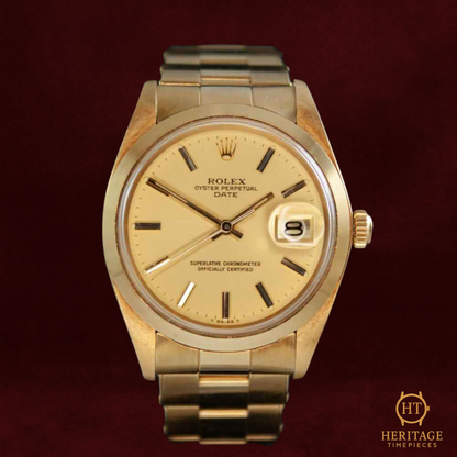 Rolex Date ‘Gold Dial – Yellow Gold’ – Reference 1500 (1978)