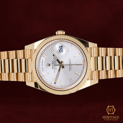 Rolex Day-Date 40 ‘Silver Diagonal Motif Dial’ - Reference 228238 (2022)