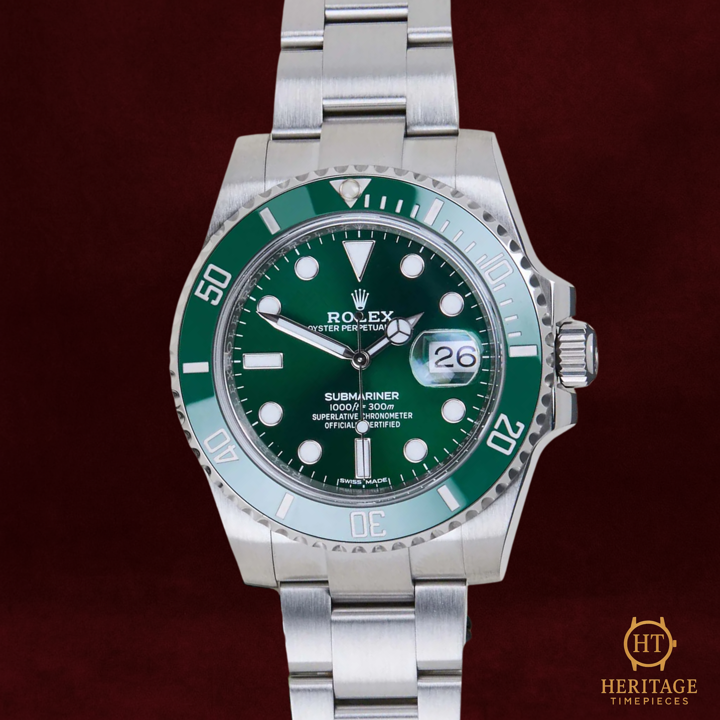 Rolex Submariner Date “Hulk” – Reference 116610LV (February 2019)