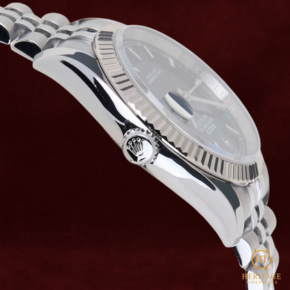 Rolex Datejust 36  'Black Dial “Roulette Date” Jubilee' – Reference 116234 (March 2018) ST
