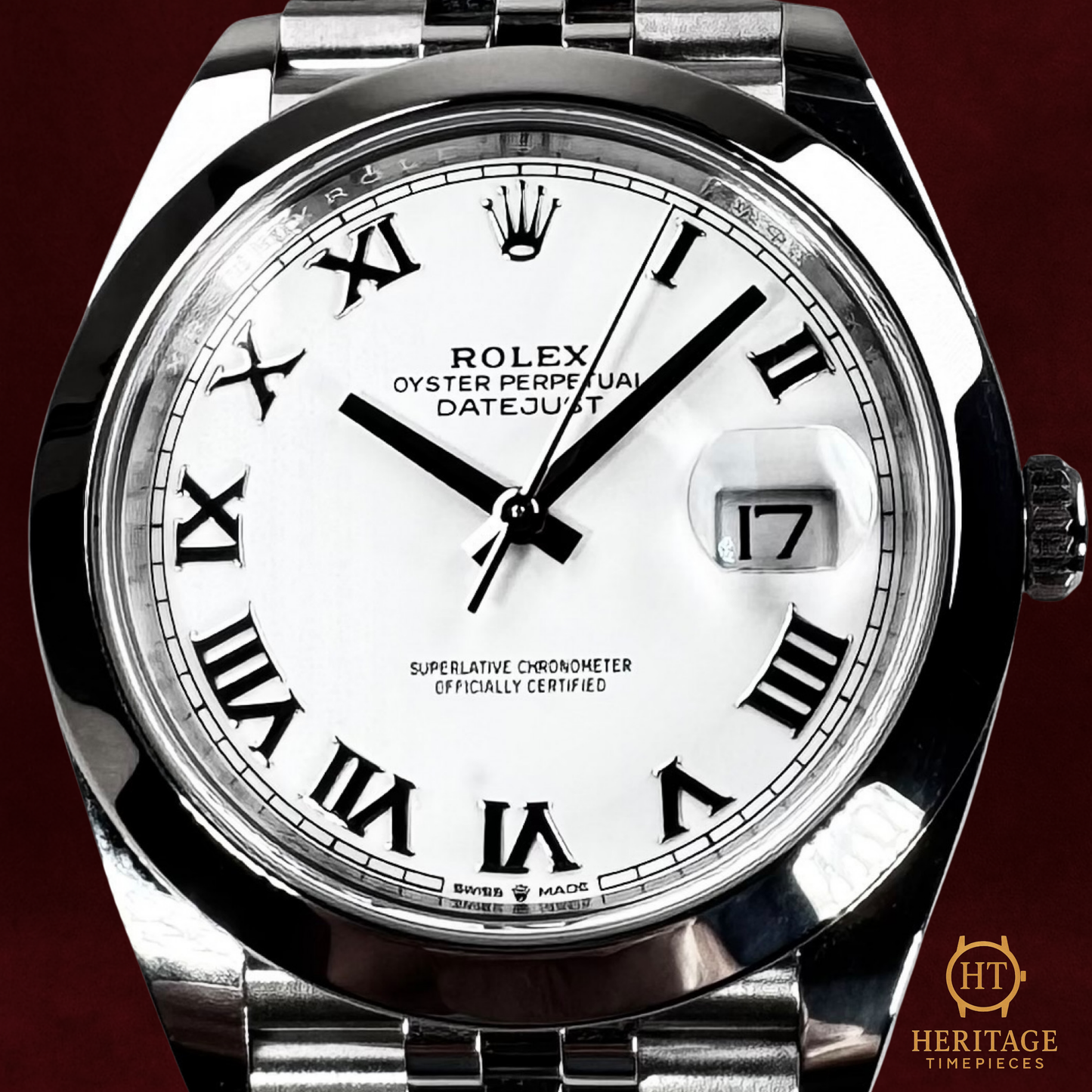Rolex Datejust 41 ‘White Roman Dial’ – Reference 126300 (2023)