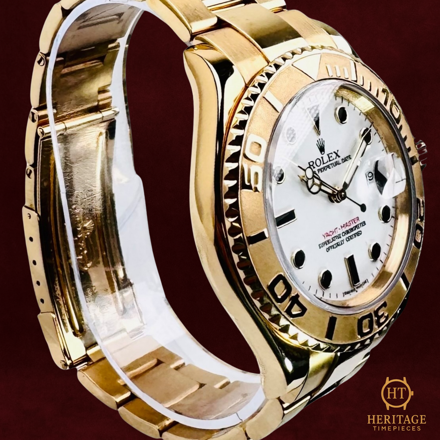 Rolex Yacht-Master '18k Yellow Gold, White Dial' - Reference 16628 (2001)
