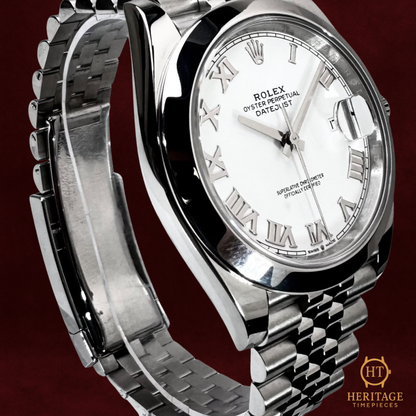 Rolex Datejust 41 ‘White Roman Dial’ – Reference 126300 (2023)