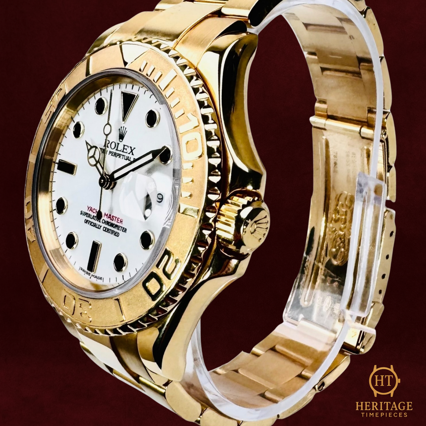 Rolex Yacht-Master '18k Yellow Gold, White Dial' - Reference 16628 (2001)
