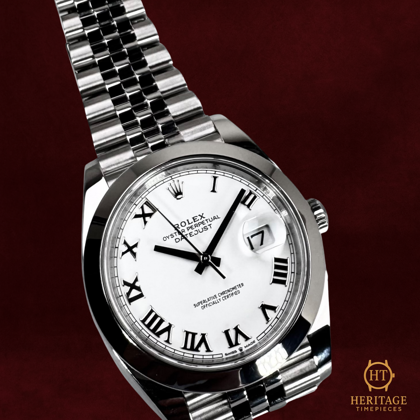 Rolex Datejust 41 ‘White Roman Dial’ – Reference 126300 (2023)