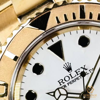 Rolex Yacht-Master '18k Yellow Gold, White Dial' - Reference 16628 (2001)