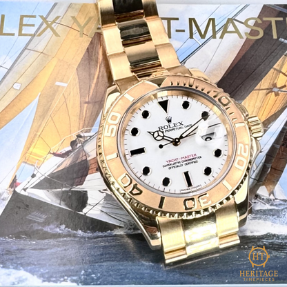 Rolex Yacht-Master '18k Yellow Gold, White Dial' - Reference 16628 (2001)