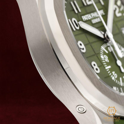 Patek Philippe Aquanaut Chronograph ’White Gold Khaki Green’ – Reference 5968G-010 (2021)