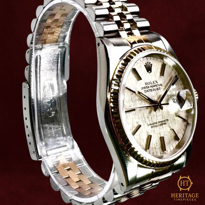 Rolex Datejust 'Silver Linen Dial' - Reference 16233 (c.1987)