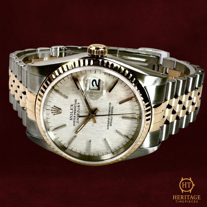 Rolex Datejust 'Silver Linen Dial' - Reference 16233 (c.1987)