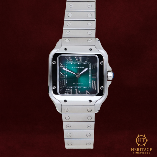 Cartier Santos de Cartier Medium 'Green Dial' - Reference WSSA0061 (2025)