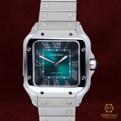 Cartier Santos de Cartier Medium 'Green Dial' - Reference WSSA0061 (2025)