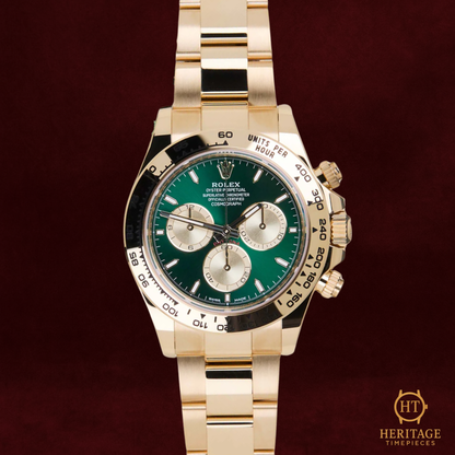 Rolex Cosmograph Daytona ‘Green Dial – Yellow Gold’ – Reference 126508 (2025)