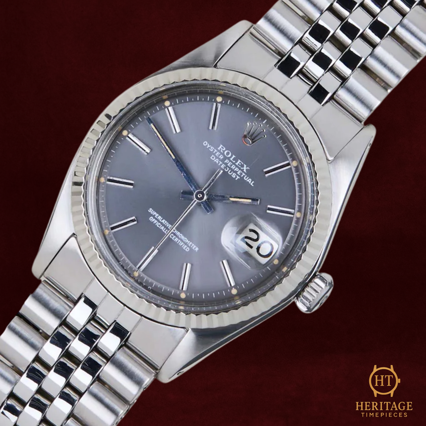 Rolex Datejust ’Grey Sigma Dial – Steel & White Gold’ – Reference 1601 (1973)