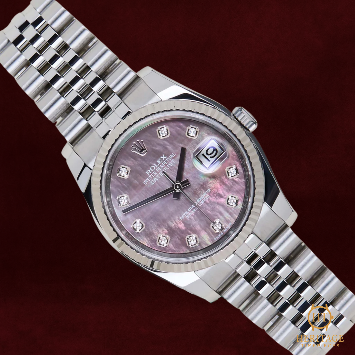 Rolex Datejust 36 ‘Tahitian Mother of Pearl Diamond Dial, Jubilee’ – Reference 116234 (2019)