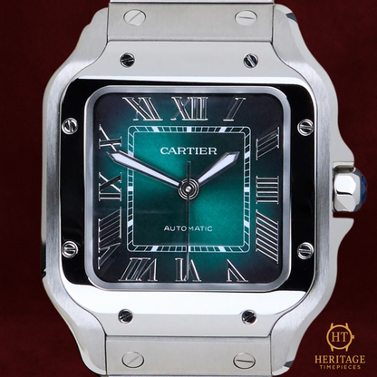 Cartier Santos de Cartier Medium 'Green Dial' - Reference WSSA0061 (2025)