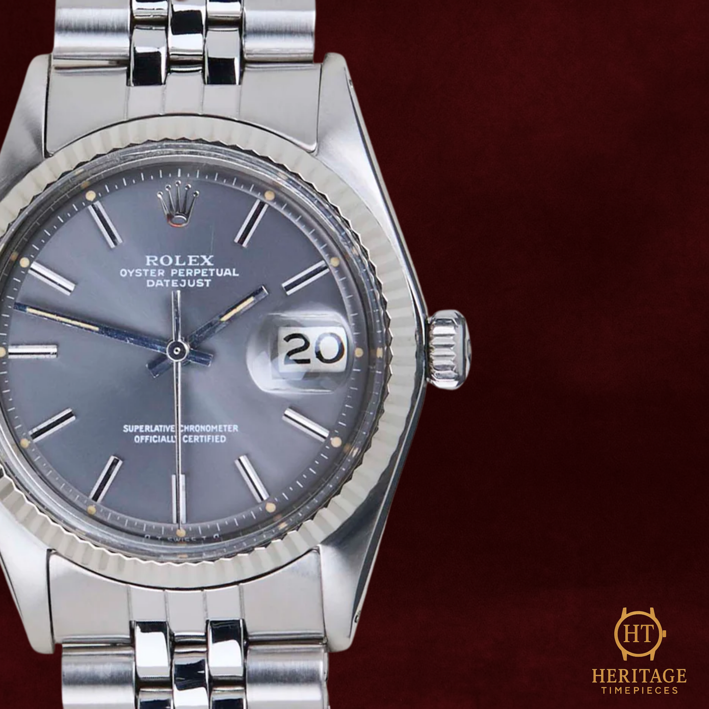 Rolex Datejust ’Grey Sigma Dial – Steel & White Gold’ – Reference 1601 (1973)