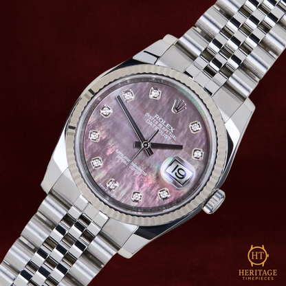 Rolex Datejust 36 ‘Tahitian Mother of Pearl Diamond Dial, Jubilee’ – Reference 116234 (2019)